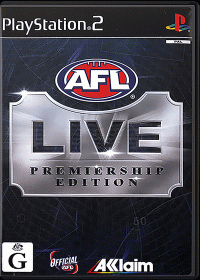 AFL Live Premiership Edition PAL Playstation 2 PAL box art